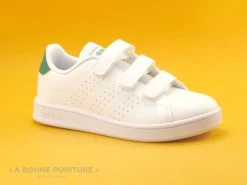 Adidas ADVANTAGE C EF0223 Blanc Vert - Basket Velcro Enfant -Chaussure Soldes Boutique cd24607c73b9e66c561f35ea11d5d5ef 2627801 149865