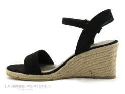 Tamaris 1-28300-28 Black - Sandale Espadrille Compensee Noire -Chaussure Soldes Boutique cd24607c73b9e66c561f35ea11d5d5ef 3340801 168070