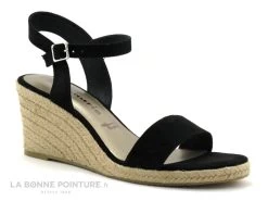 Tamaris 1-28300-28 Black - Sandale Espadrille Compensee Noire -Chaussure Soldes Boutique cd24607c73b9e66c561f35ea11d5d5ef 3340801 168071