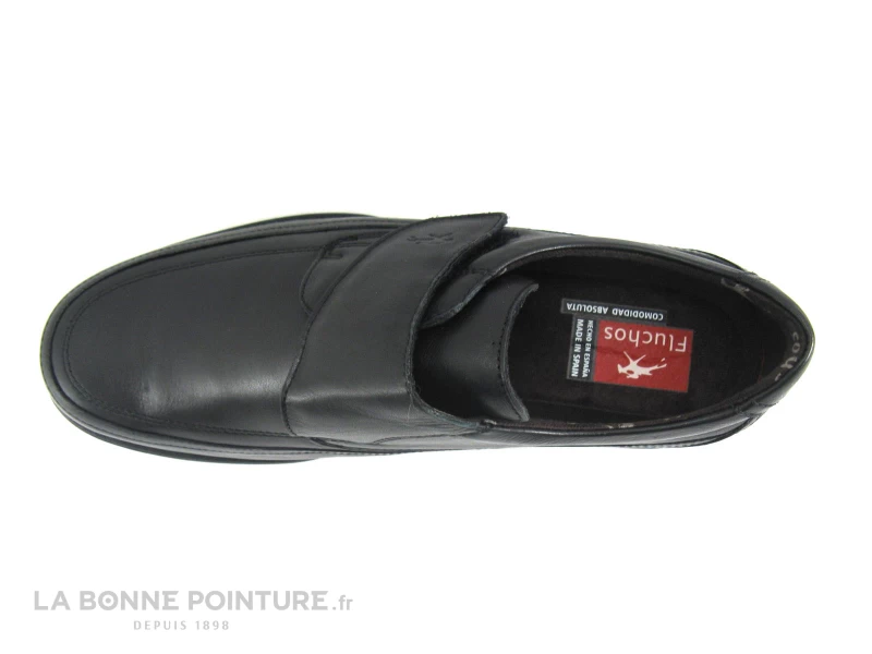 Fluchos LUCA 8782 Ave Negro - Chaussure Homme Noire Avec Velcro 8 Fluchos LUCA 8782 Ave Negro - Chaussure Homme Noire Avec Velcro – Image 6