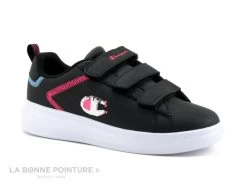 Champion ANGEL G GS Noir Rose Bleu - Sneakers Avec 3 Velcros