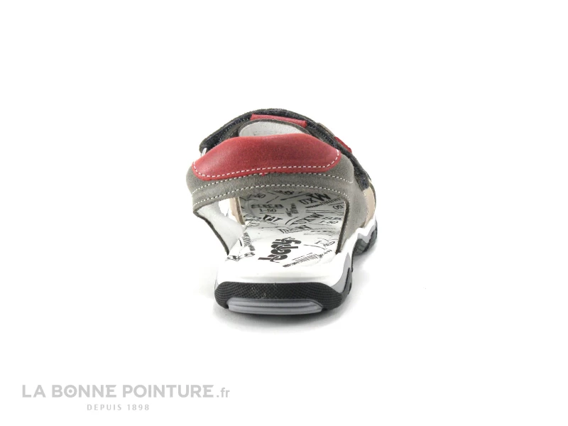 Bopy EBRADLEY Gris Sandale Garcon 6 Bopy EBRADLEY Gris Sandale Garcon – Image 4