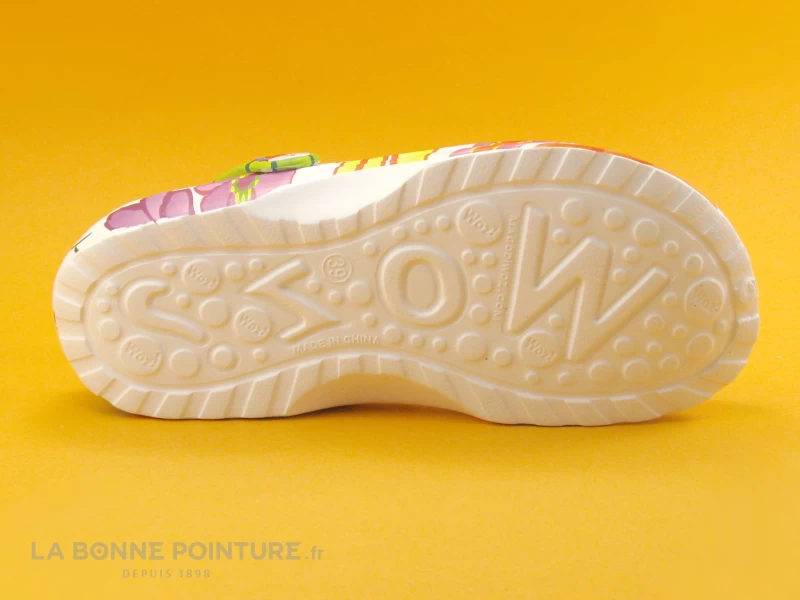 Woz Cheese Flowers - Blanc Et Fleurs Multicolores - Sabot Femme 9 Woz Cheese Flowers - Blanc Et Fleurs Multicolores - Sabot Femme – Image 7