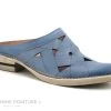 Alce Shoes 8867 - Sabot Cuir Bleu - Femme