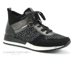 Remonte R2543-42 - Noir - Gris Metal - Pois - Chaussure Montante Femme -Chaussure Soldes Boutique cd24607c73b9e66c561f35ea11d5d5ef img 1470.jpg 173425