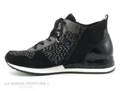 Remonte R2543-42 - Noir - Gris Metal - Pois - Chaussure Montante Femme -Chaussure Soldes Boutique cd24607c73b9e66c561f35ea11d5d5ef img 1472.jpg 173422