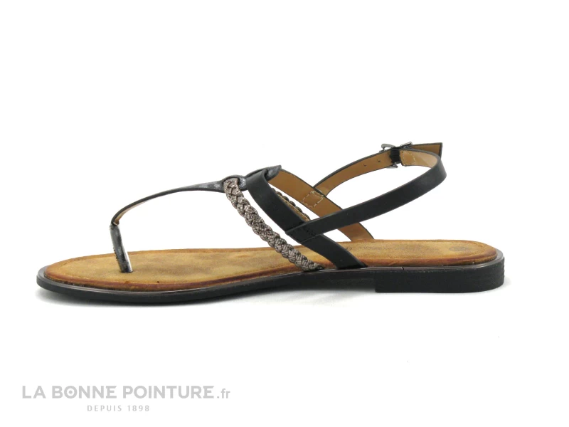 The Divine Factory FJ3974 Noir - Tresse Argent - Tong Fermee 4 The Divine Factory FJ3974 Noir - Tresse Argent - Tong Fermee – Image 2