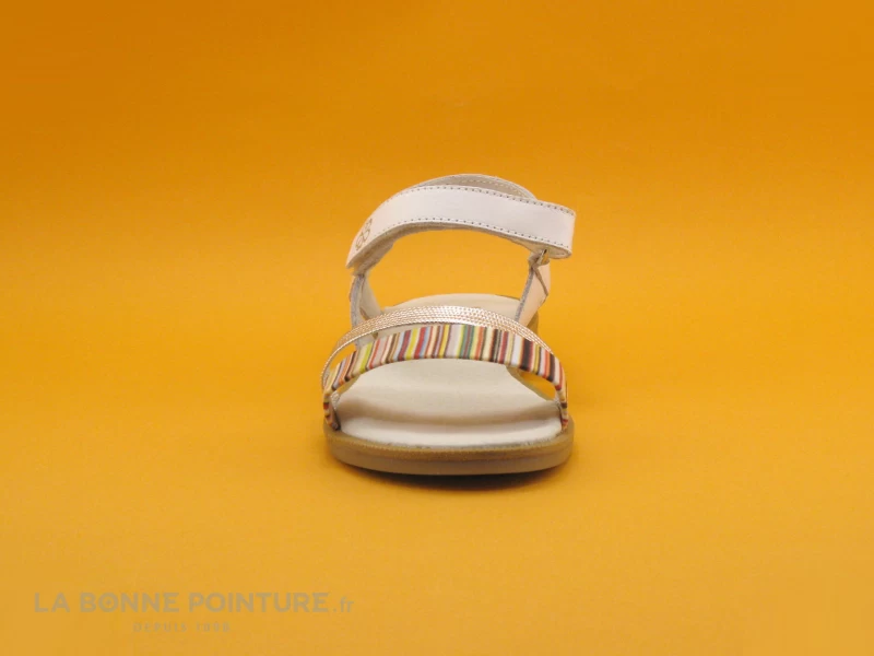 MKids METUS Blanc Argent Multicolore - Nu-pieds Fille 4 MKids METUS Blanc Argent Multicolore - Nu-pieds Fille – Image 2