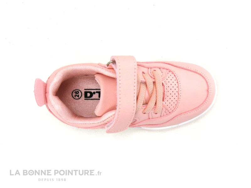 DT New York B583780 Pink - Basket Fille Rose - élastique Et Scratch 6 DT New York B583780 Pink - Basket Fille Rose - élastique Et Scratch – Image 4