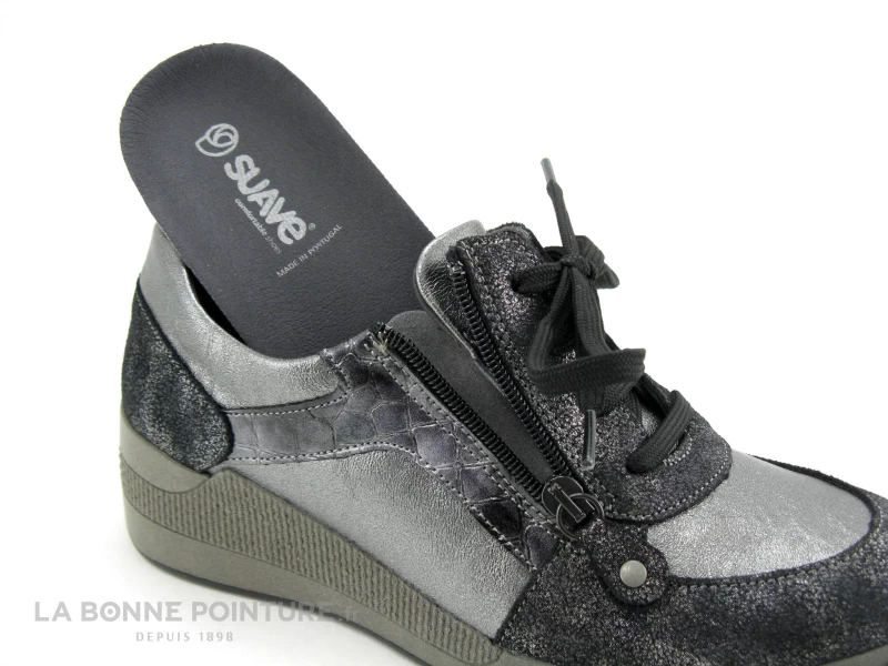 Suave VERONA 11001T Jade Acero Navy - Basket Argent Femme 7 Suave VERONA 11001T Jade Acero Navy - Basket Argent Femme – Image 5