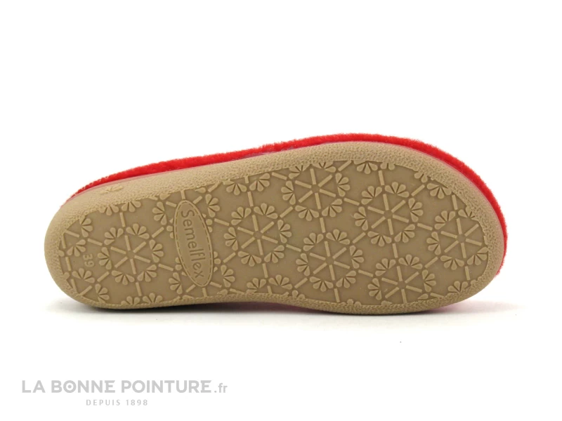 Semelflex DOLOMITE Rouge - Pantoufle Femme Avec Semelle Amovible 8 Semelflex DOLOMITE Rouge - Pantoufle Femme Avec Semelle Amovible – Image 6
