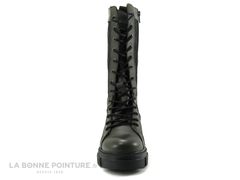 GoodStep 3625-D07 Kaki - Noir Matelasse - Bottine Lacet Femme 4 GoodStep 3625-D07 Kaki - Noir Matelasse - Bottine Lacet Femme – Image 2