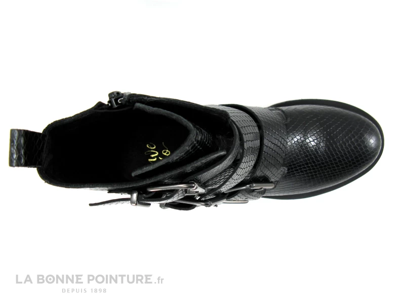 We Do CO99550 Noir Python - Bottine Semelle Epaisse - 3 Brides 8 We Do CO99550 Noir Python - Bottine Semelle Epaisse - 3 Brides – Image 6