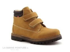 NA Anako 10880 Jaune Camel - Boots Velcro GARCON