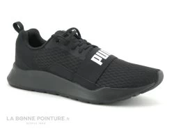 Puma Soft Foam WIRED - Black - Basket Noire Homme - 366970