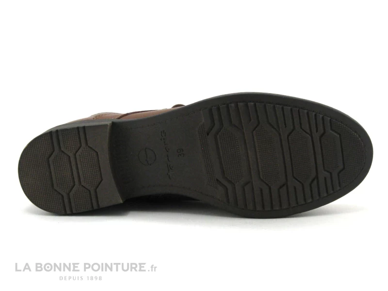 Tamaris 1-25107-29 Cognac - Bottine Femme A Lacet Et Zip - Marron 9 Tamaris 1-25107-29 Cognac - Bottine Femme A Lacet Et Zip - Marron – Image 7