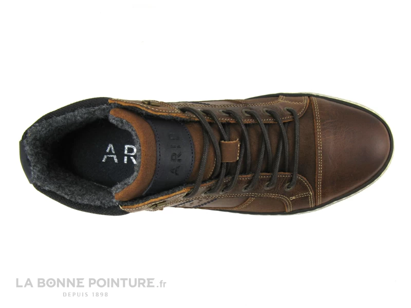 Arid RUIZ Cognac - Noir - Basket Montante Homme 8 Arid RUIZ Cognac - Noir - Basket Montante Homme – Image 6