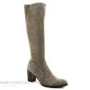 Dorking D7890 THAIS - Stretch Taupe - Botte Femme Talon Haut
