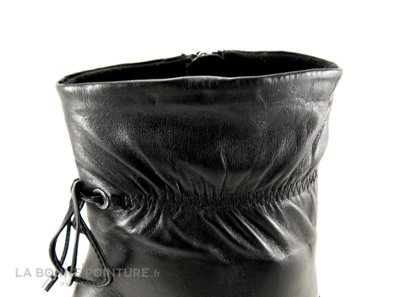 Tamaris 1-25368-27 Black Leather - Bottine à Talon Haut Cuir Noir 7 Tamaris 1-25368-27 Black Leather - Bottine à Talon Haut Cuir Noir – Image 5