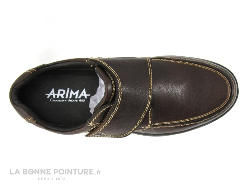 Arima OSVALD Coffee - Chaussure Homme Cuir Marron - Bride Velcro 8 Arima OSVALD Coffee - Chaussure Homme Cuir Marron - Bride Velcro – Image 6