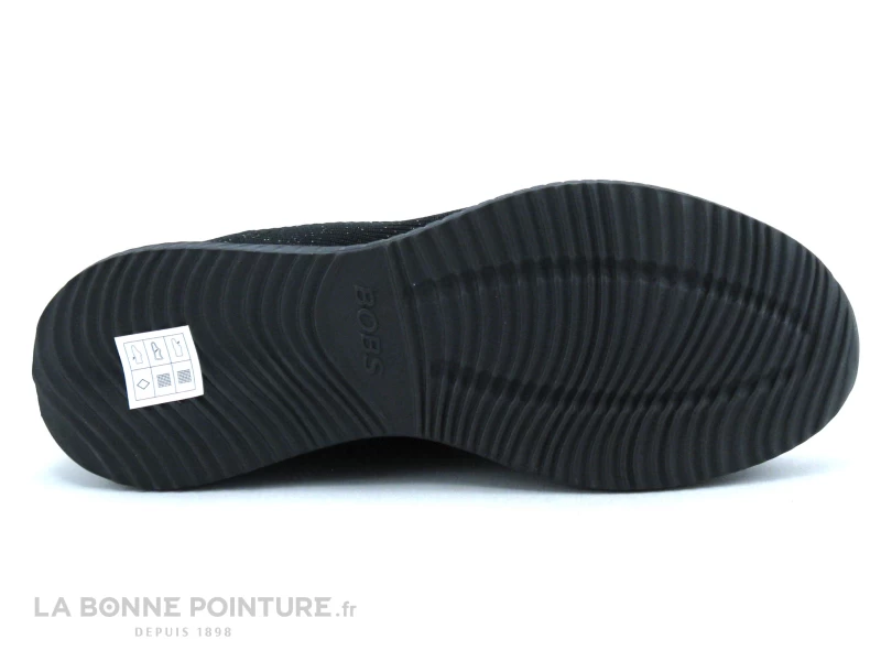 Skechers 32502 Bobs Squad Total Glam - Basket Noire Femme 8 Skechers 32502 Bobs Squad Total Glam - Basket Noire Femme – Image 6