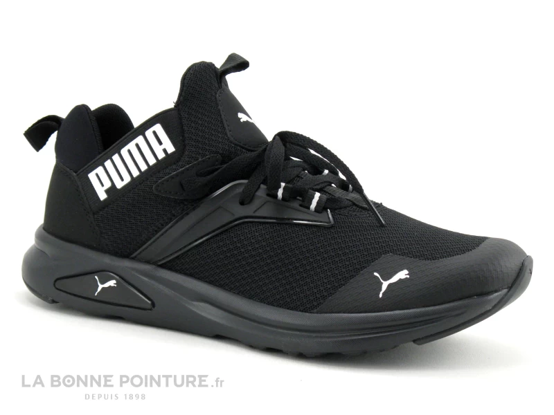 Puma ENZO 2 Refresh Black 376687 - Basket Homme Noire 3 Puma ENZO 2 Refresh Black 376687 - Basket Homme Noire