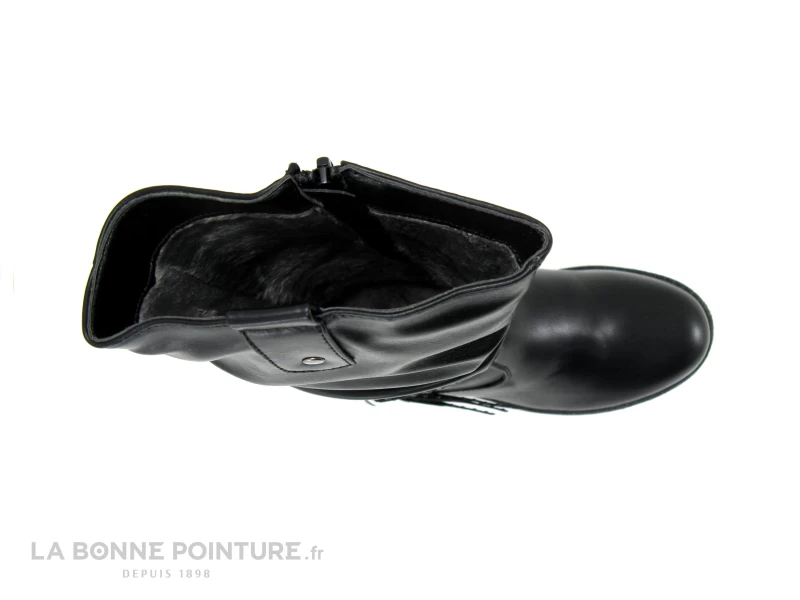 Wipop DUCLAIR Noir - Botte Fille Noire Avec Tige Froncee 7 Wipop DUCLAIR Noir - Botte Fille Noire Avec Tige Froncee – Image 5