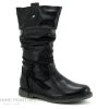 Wipop DUCLAIR Noir - Botte Fille Noire Avec Tige Froncee