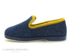 Soca 2520 Bleu Marine - Biais Jaune - Charentaise Femme Interieur Laine -Chaussure Soldes Boutique cd24607c73b9e66c561f35ea11d5d5ef img 5207.jpg 177892