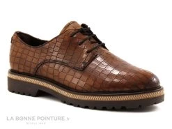 Chaussure Soldes Boutique 14 Tamaris Muscat Croco 1-23723-25 Derby Lacets