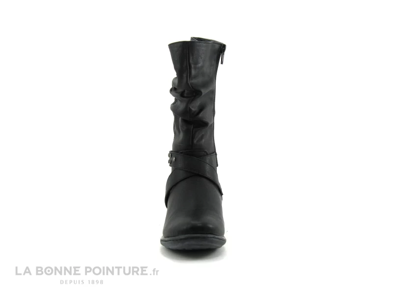 Wipop DELONA Noir - Froncee - Botte Fille 4 Wipop DELONA Noir - Froncee - Botte Fille – Image 2