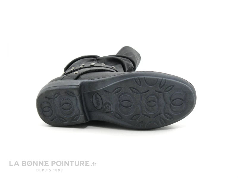 Wipop DELONA Noir - Froncee - Botte Fille 9 Wipop DELONA Noir - Froncee - Botte Fille – Image 7