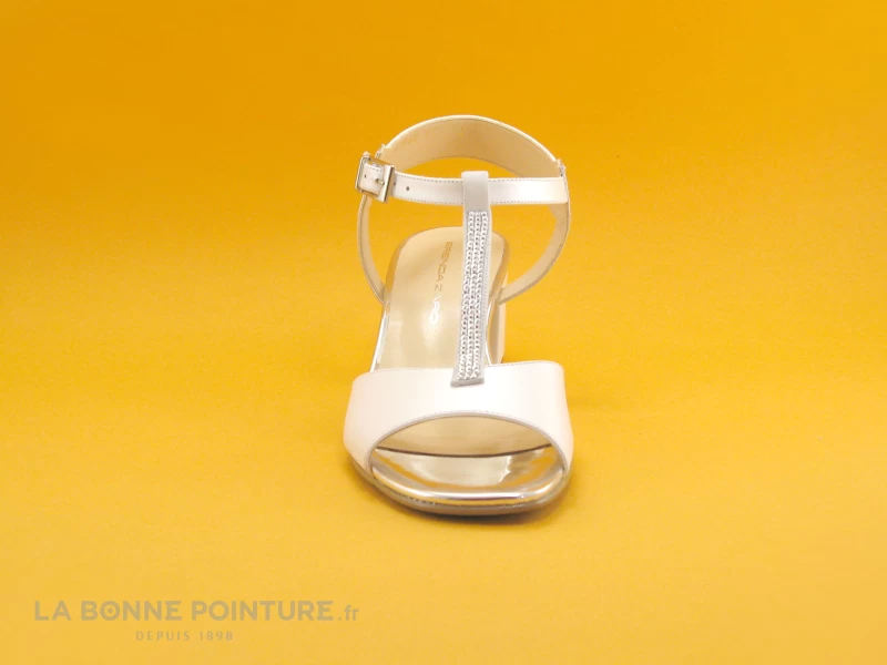 Brenda Zaro F3248 Erika - Blanc - Sandale Femme Talon Carre 4 Brenda Zaro F3248 Erika - Blanc - Sandale Femme Talon Carre – Image 2