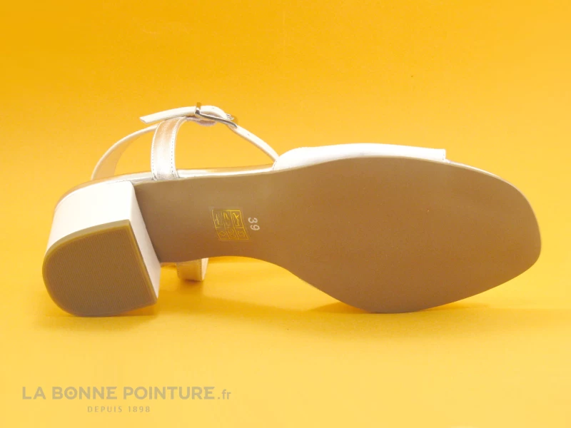 Brenda Zaro F3248 Erika - Blanc - Sandale Femme Talon Carre 9 Brenda Zaro F3248 Erika - Blanc - Sandale Femme Talon Carre – Image 7