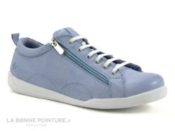 Andrea Conti 0063612-821 Bleu Pastel - Basket Cuir Femme