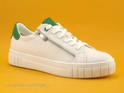 Marco Tozzi 2-23764-20 - White Green - Basket Blanche Et Verte Femme