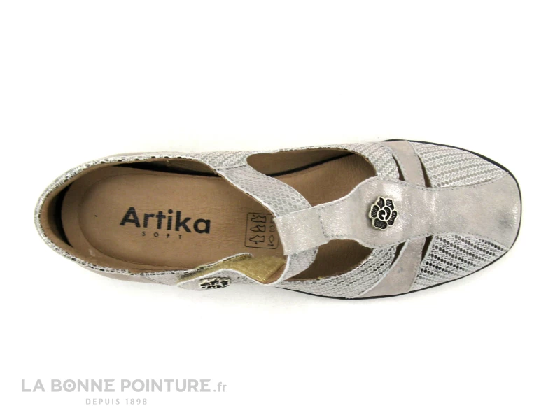 Artika INCISE Nikel - Beige Metal - Chaussure Aeree Femme 8 Artika INCISE Nikel - Beige Metal - Chaussure Aeree Femme – Image 6
