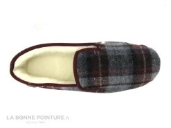 Airplum POLAINE Bordeaux Gris - Chausson Homme Fourre Laine -Chaussure Soldes Boutique cd24607c73b9e66c561f35ea11d5d5ef img 6500.jpg 155218