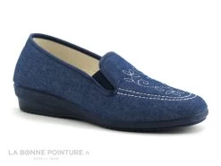 Zels 3147 Marino - Chausson Femme Bleu Jean