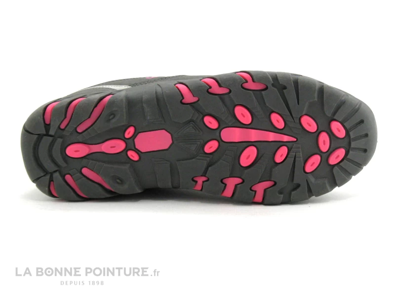 Ushuaia HUARAZ Gris Fonce Rose - Basket Randonnee Femme 9 Ushuaia HUARAZ Gris Fonce Rose - Basket Randonnee Femme – Image 7