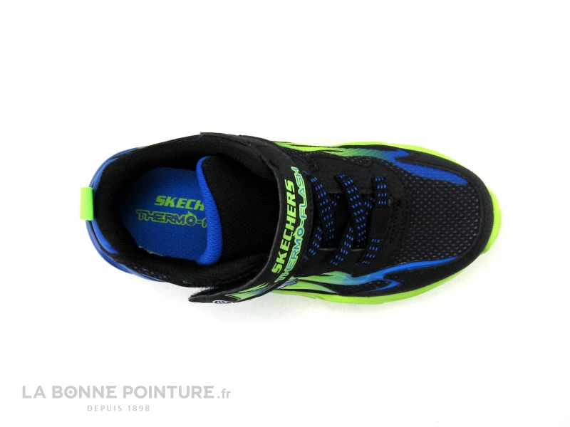 Skechers Lights 400103 Thermo Flash - Heat Flux - Noir Bleu Jaune - Basket 8 Skechers Lights 400103 Thermo Flash - Heat Flux - Noir Bleu Jaune - Basket – Image 6