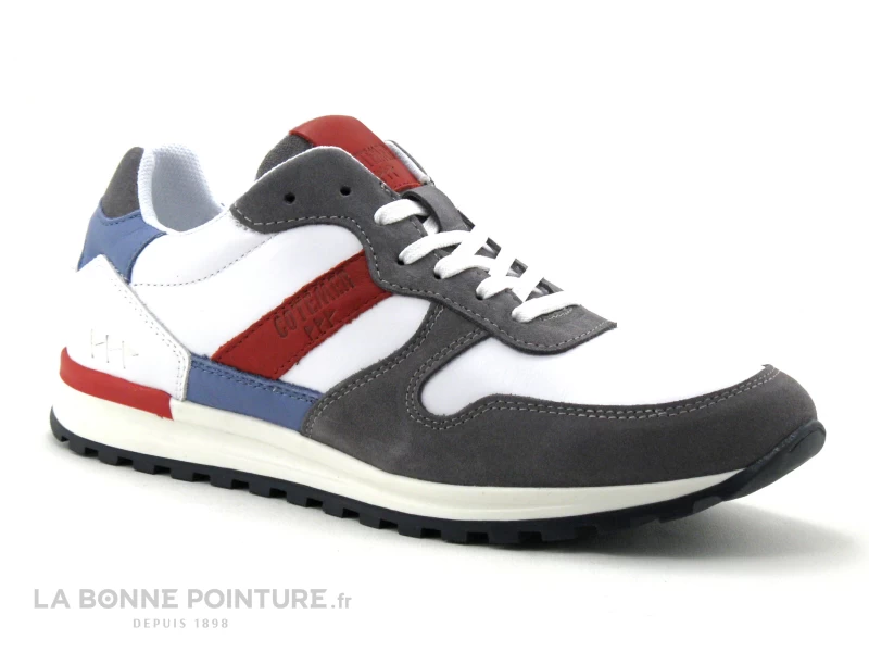 Cotemer DALMAS - Blanc Gris Rouge Bleu - Basket Ville Homme 3 Cotemer DALMAS - Blanc Gris Rouge Bleu - Basket Ville Homme