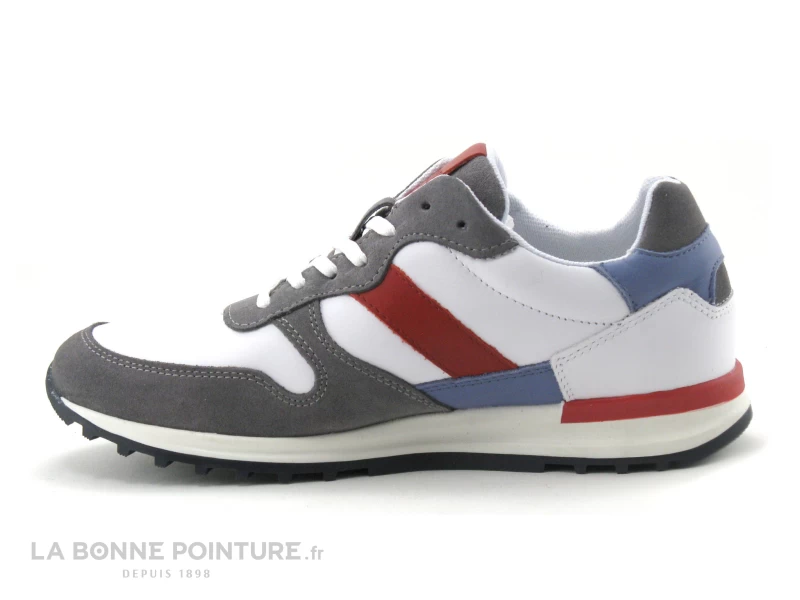 Cotemer DALMAS - Blanc Gris Rouge Bleu - Basket Ville Homme 5 Cotemer DALMAS - Blanc Gris Rouge Bleu - Basket Ville Homme – Image 3