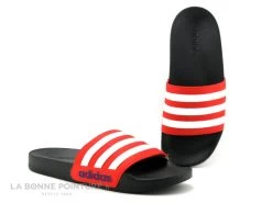 Chaussure Soldes Boutique 40 Adidas ADILETTE SHOWER FY8844 - Noir Rouge - Mule Piscine Enfant