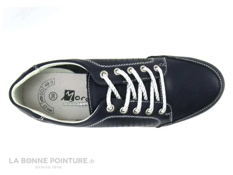 Morans WADLEY Marine - Chaussure A Lacet Femme Cuir Bleu 8 Morans WADLEY Marine - Chaussure A Lacet Femme Cuir Bleu – Image 6