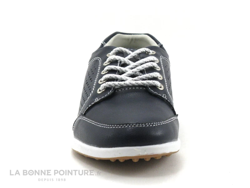 Morans WADLEY Marine - Chaussure A Lacet Femme Cuir Bleu 4 Morans WADLEY Marine - Chaussure A Lacet Femme Cuir Bleu – Image 2