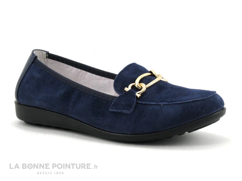 Inea POL Velours Marine - Mocassin Souple Femme - Cuir Bleu Marine 7 Inea POL Velours Marine - Mocassin Souple Femme - Cuir Bleu Marine – Image 5