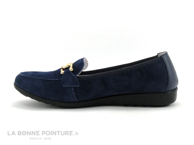 Inea POL Velours Marine - Mocassin Souple Femme - Cuir Bleu Marine 5 Inea POL Velours Marine - Mocassin Souple Femme - Cuir Bleu Marine – Image 3