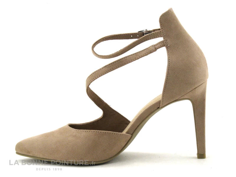 Marco Tozzi 2-24400-26 Nude - Escarpin Talon Haut Bride Cheville 5 Marco Tozzi 2-24400-26 Nude - Escarpin Talon Haut Bride Cheville – Image 3