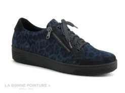 Geo Reino Evolution TELADOI Bleu Marine Leopard - Chaussure Basse